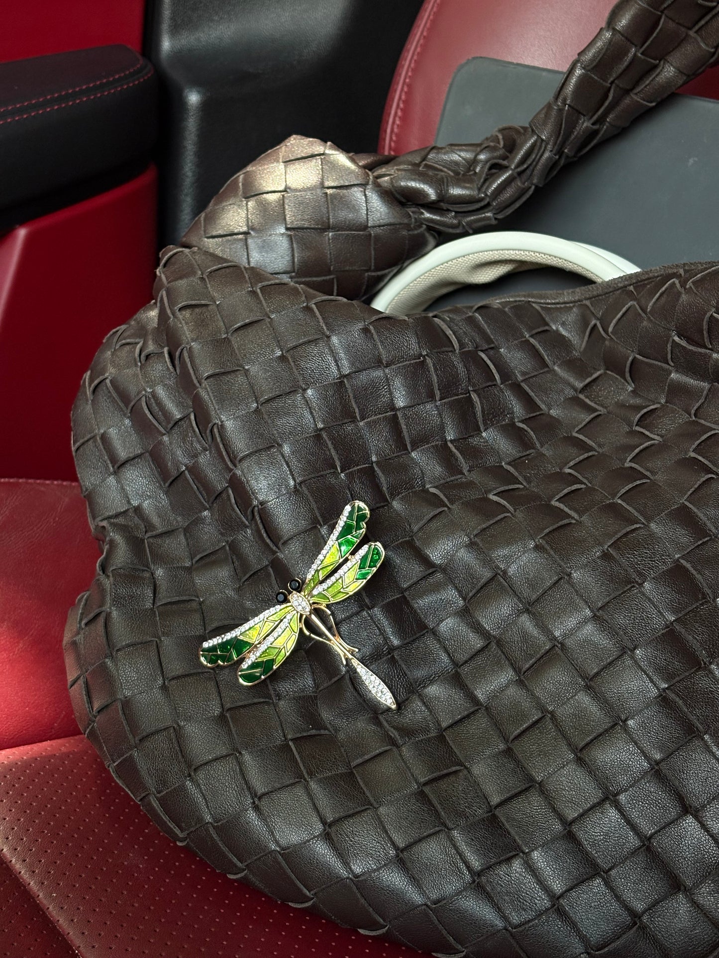 Dragonfly bag brooche