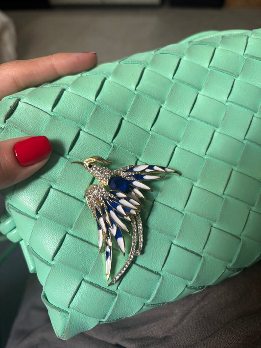Phoenix bag brooche