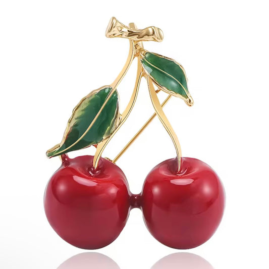 Cherry on top brooche