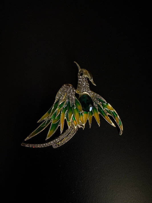 Phoenix bag brooche