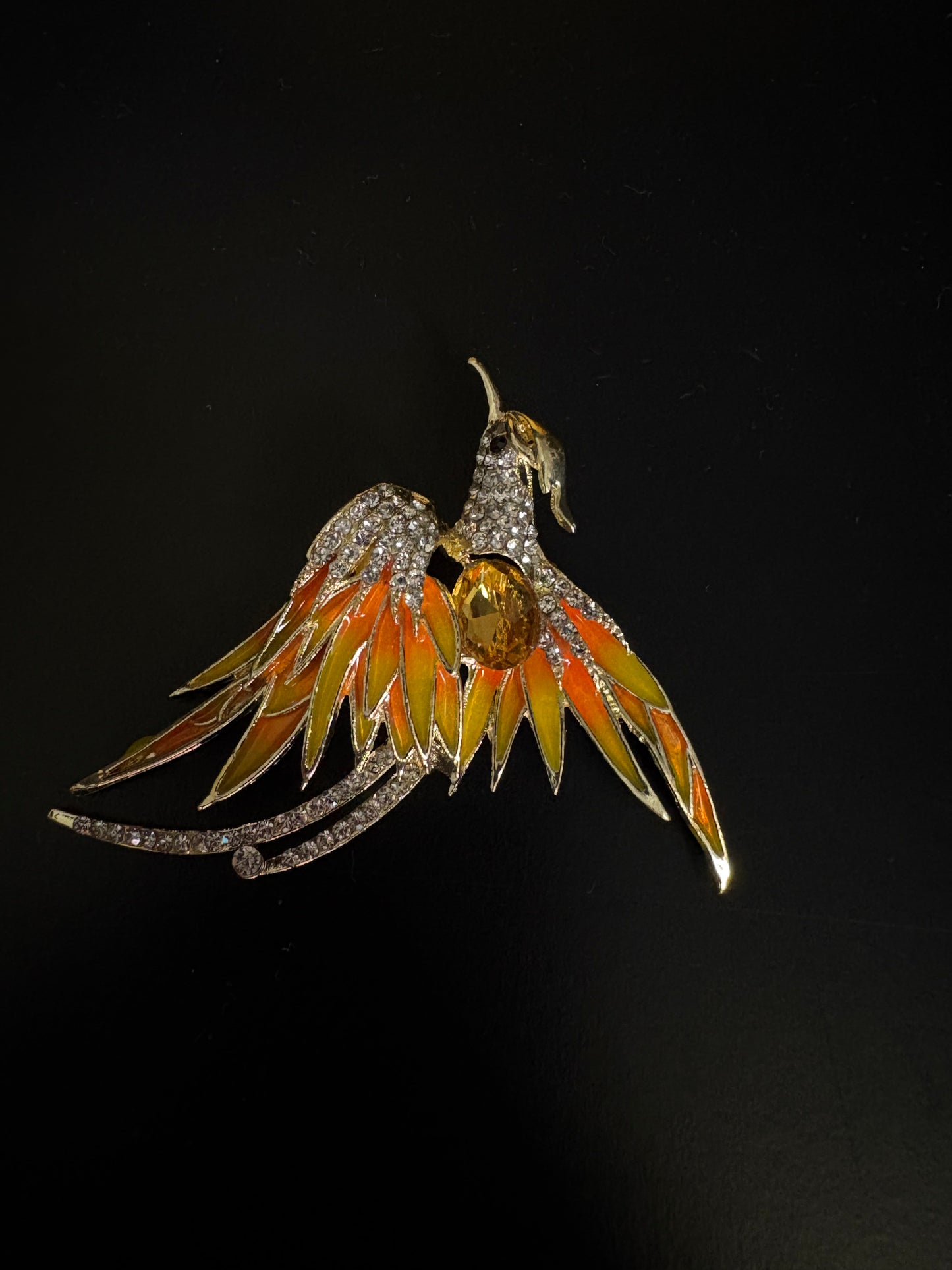 Phoenix bag brooche