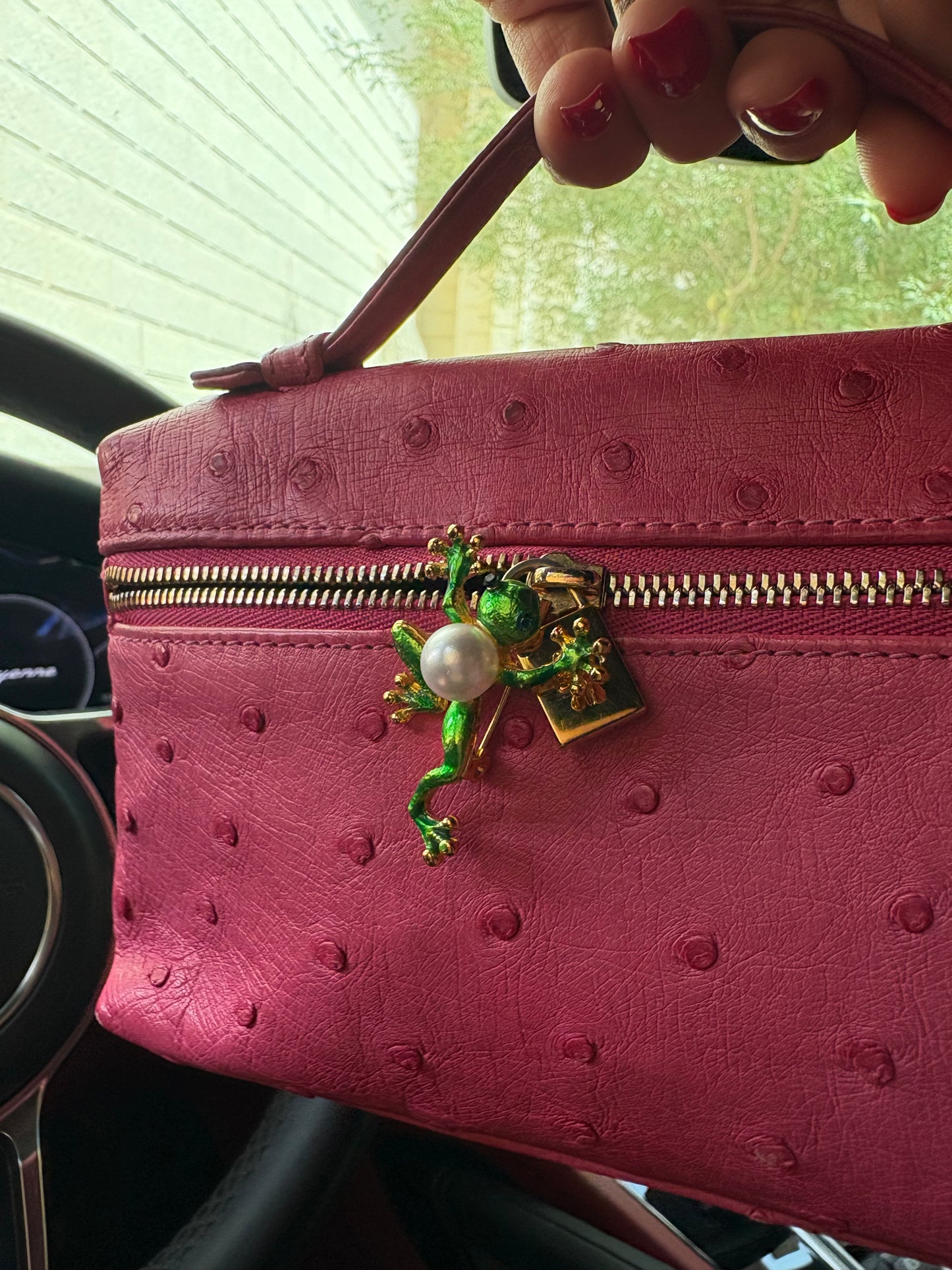 Pearly Frog Brooche