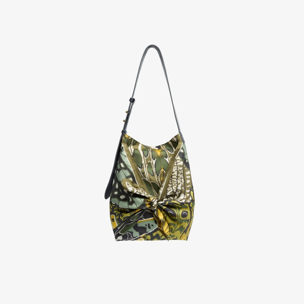 Silk scarf Printed Handbag شنطة شال الحرير