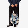 Silk scarf Printed Handbag شنطة شال الحرير