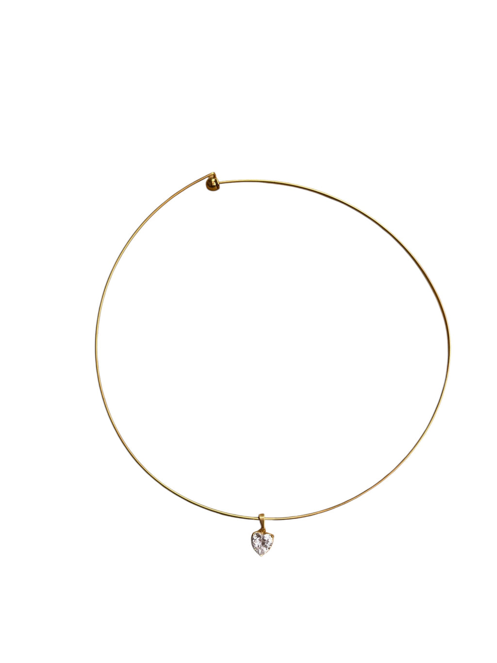 Gold Heart Choker