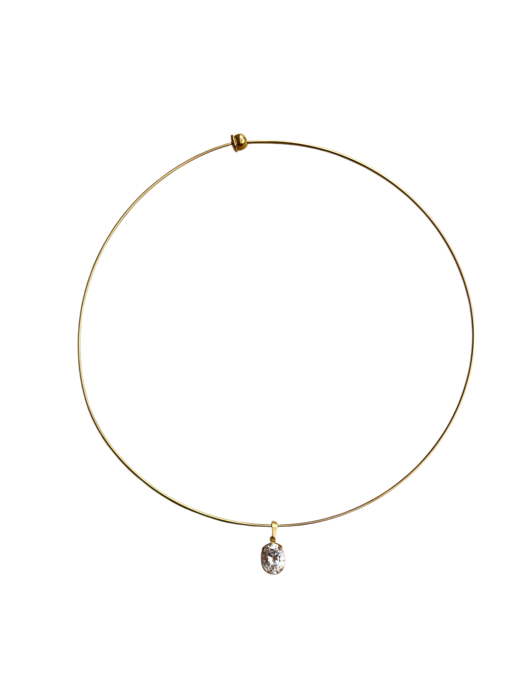 Gold Oval Choker